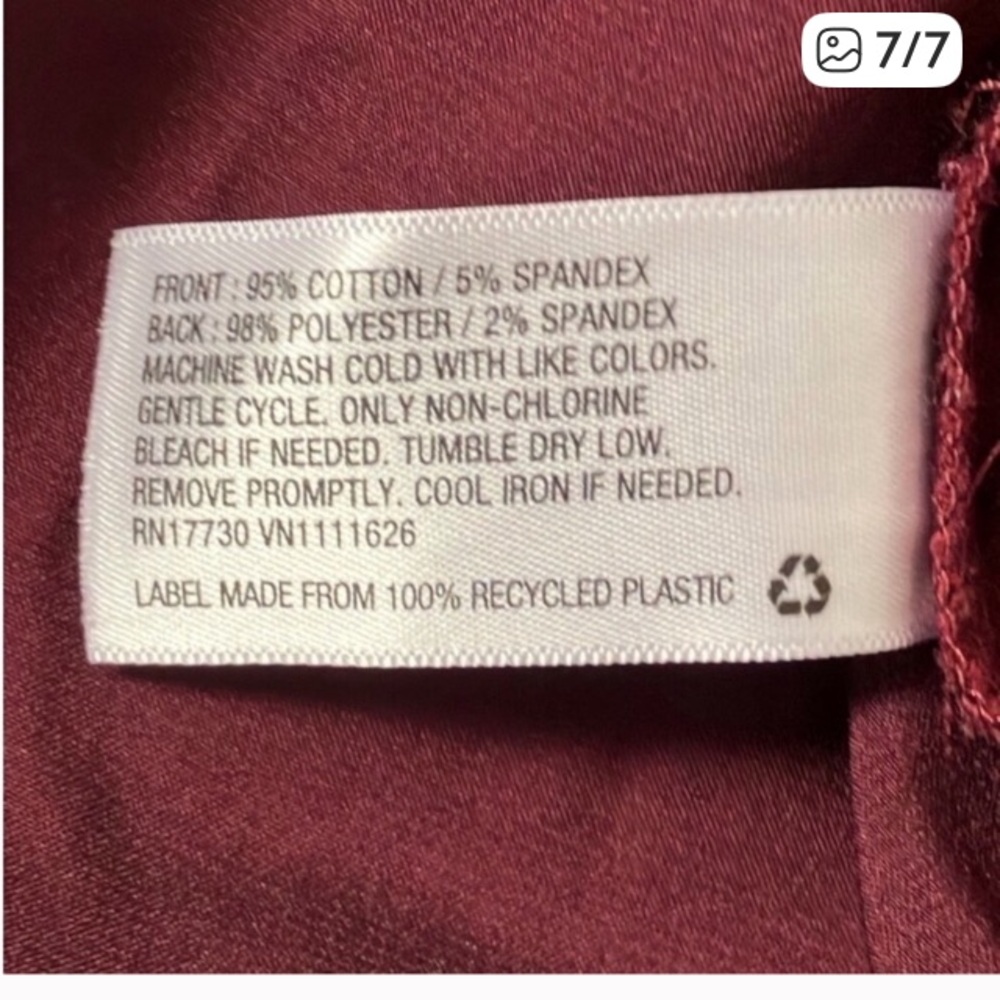 3/$15 ❤️ Ava & Viv wine colored detailed shirt 2x - Picture 7 of 7